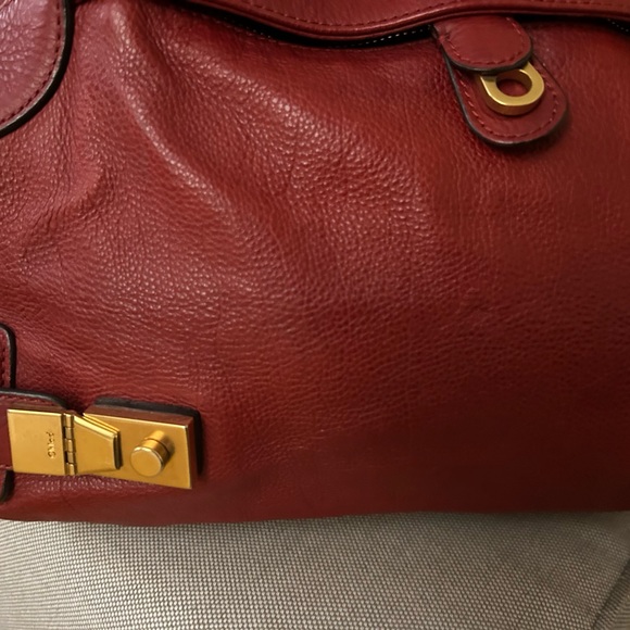 S O L D !   🌹 Authentic Chloe Red Leather - with authentication card. - Picture 3 of 14